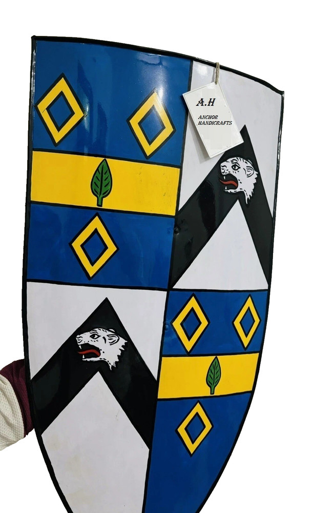 Medieval Templar wolf vintage Battle Knight Armor Shield