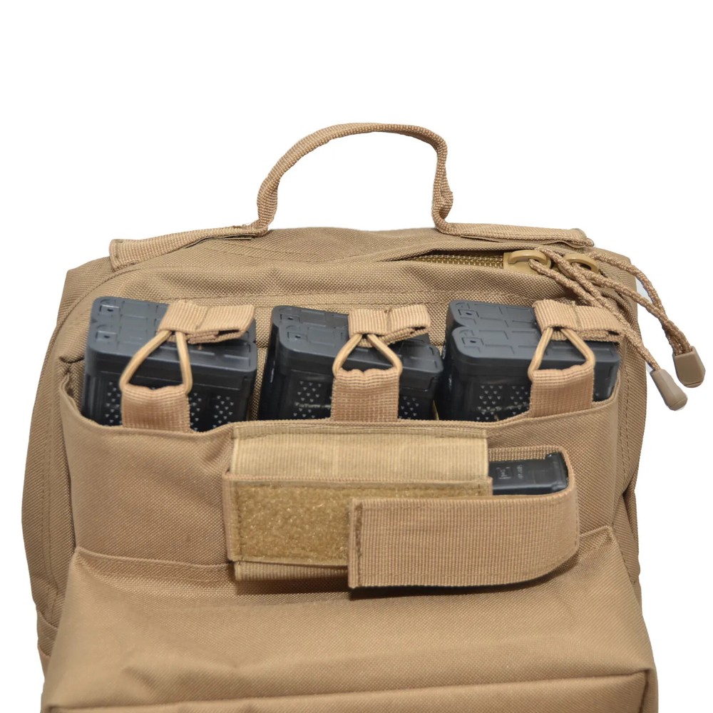 Tactical Backpack Range Bag, Magazine Holder, Hydration Bladder Outlet, Molle