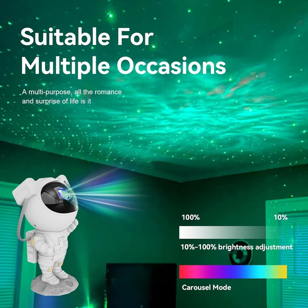 Astronaut Star Projector - Galaxy Night Light
