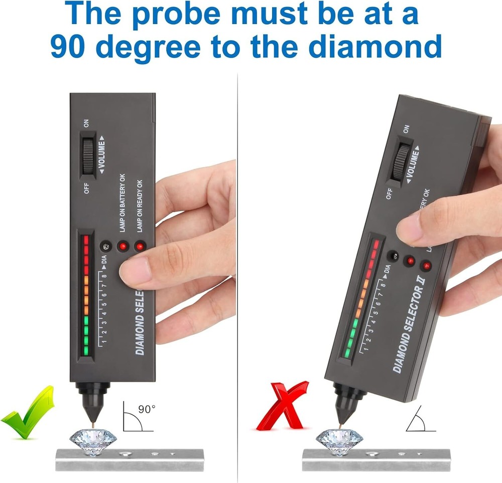 Diamond Selector V2 Portable Diamond Tester with Case & Gemstone Platform