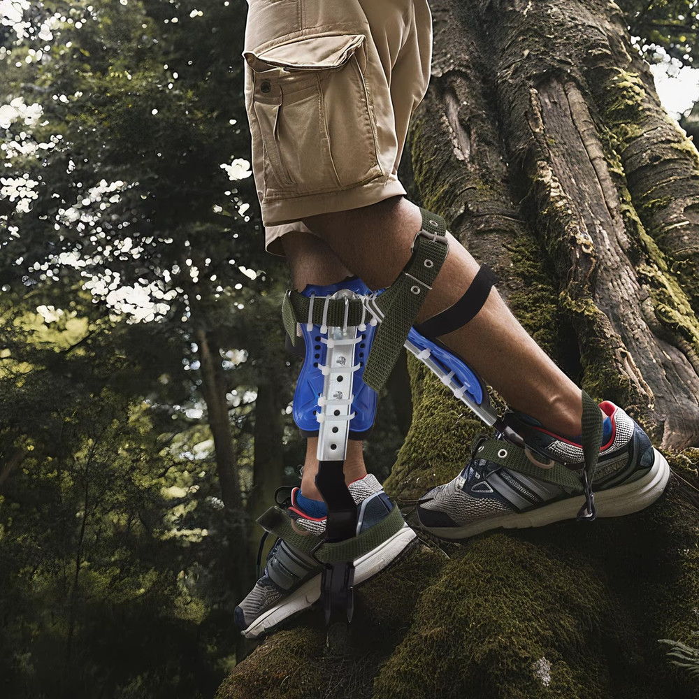 Climbing Spike Blue Adjustable Tree Climbing Gear with Extra Multi-Functional St