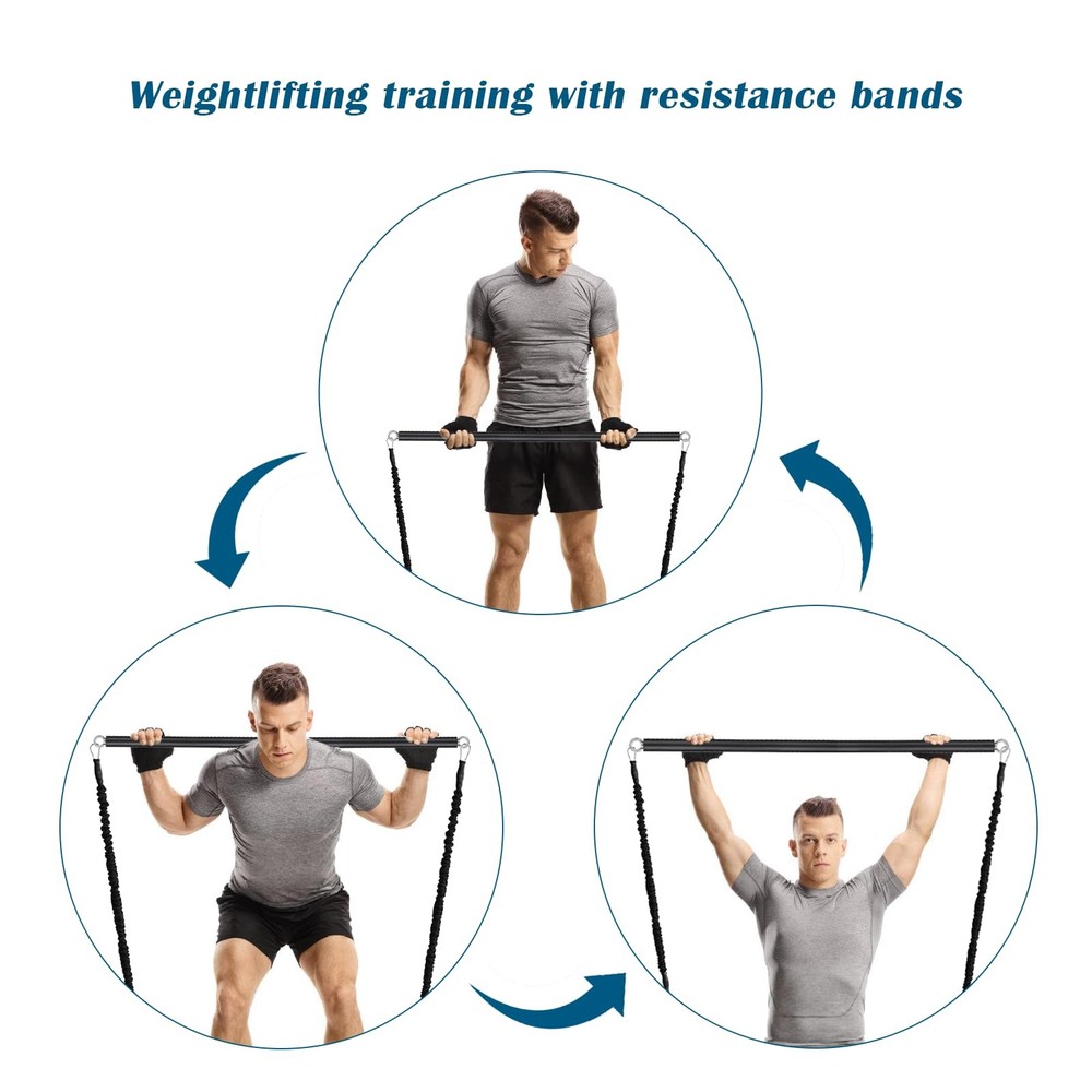 LAT Pull Down Bar, Gym LAT and Lift Pulldown Attachments, Straight Bar, Resis...