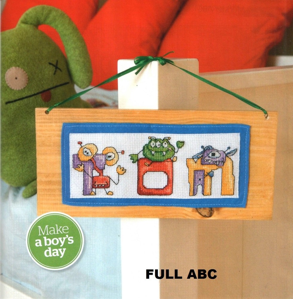 WILD MONSTERS ABC   -       CROSS STITCH PATTERN    EQ - ESU