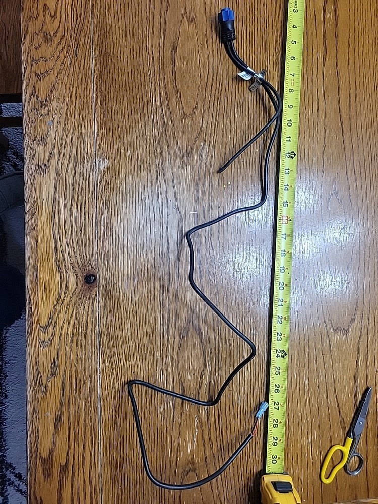 Lowrance Blue End Power Cable