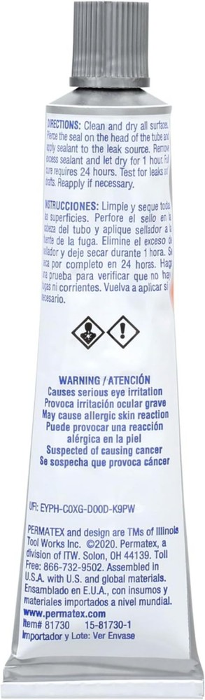 1.5 Oz Flowable Silicone Windshield & Glass Sealer