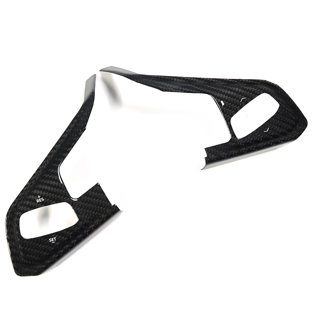 Carbon Interior 3-Button Steering Wheel Button Cover For C8 Corvette 2LT 3LT 20+