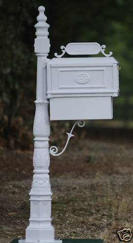 Better Box Mailboxes - WHITE - Decorative Cast Aluminum MailBox with Paper Box
