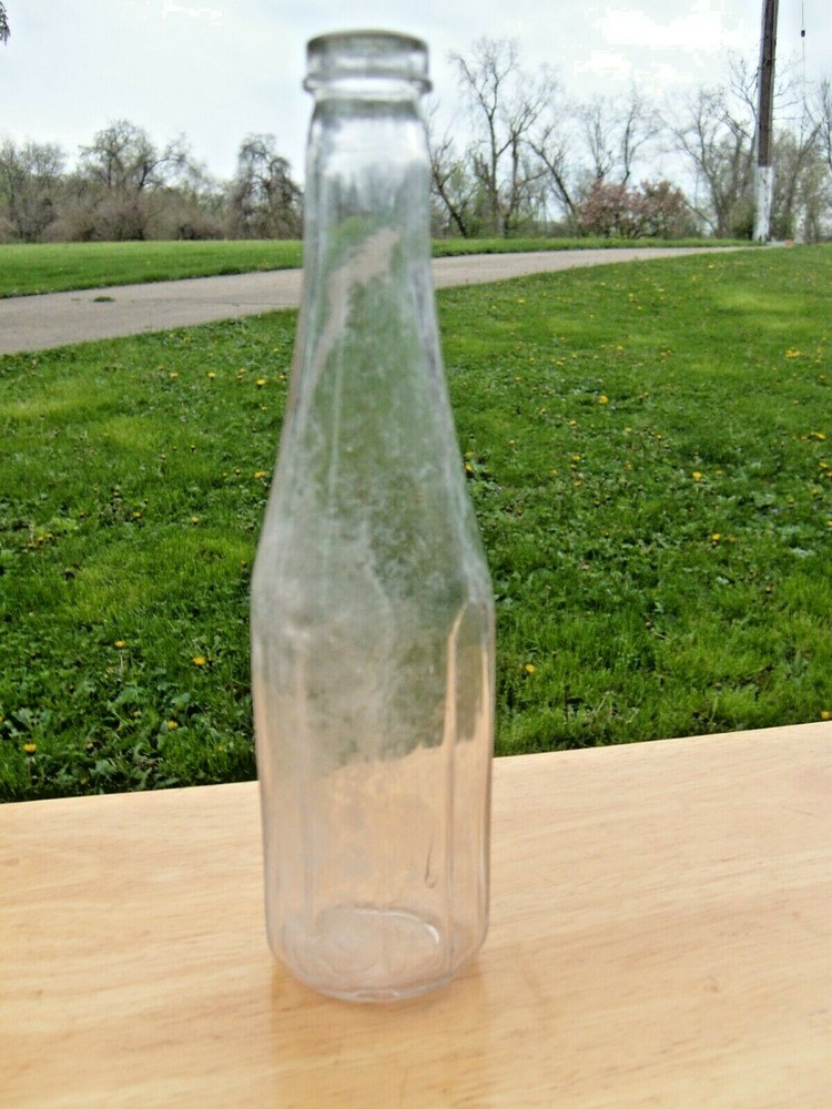 Antique Catsup or Sauce Bottle 10-Panel Bottom marked 30 E