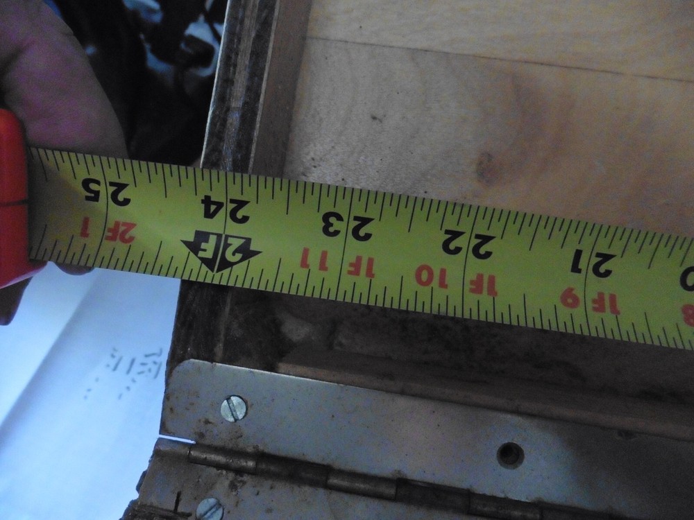 Vintage wood tool crafts storage box