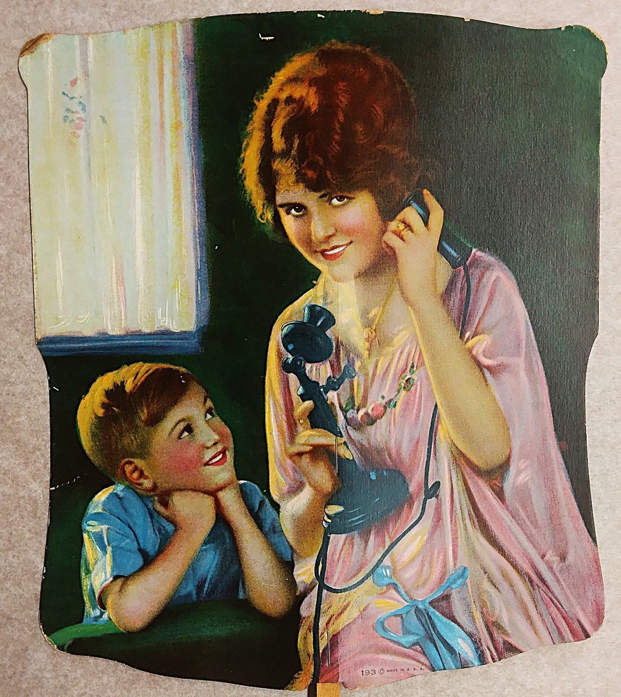 c1920 Ad Hand Fan Sample