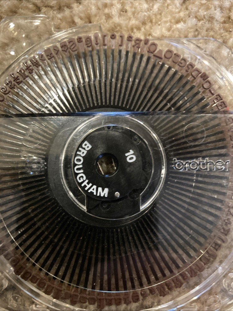 Used Compatible Brother Brougham 10 Typewriter Printwheel