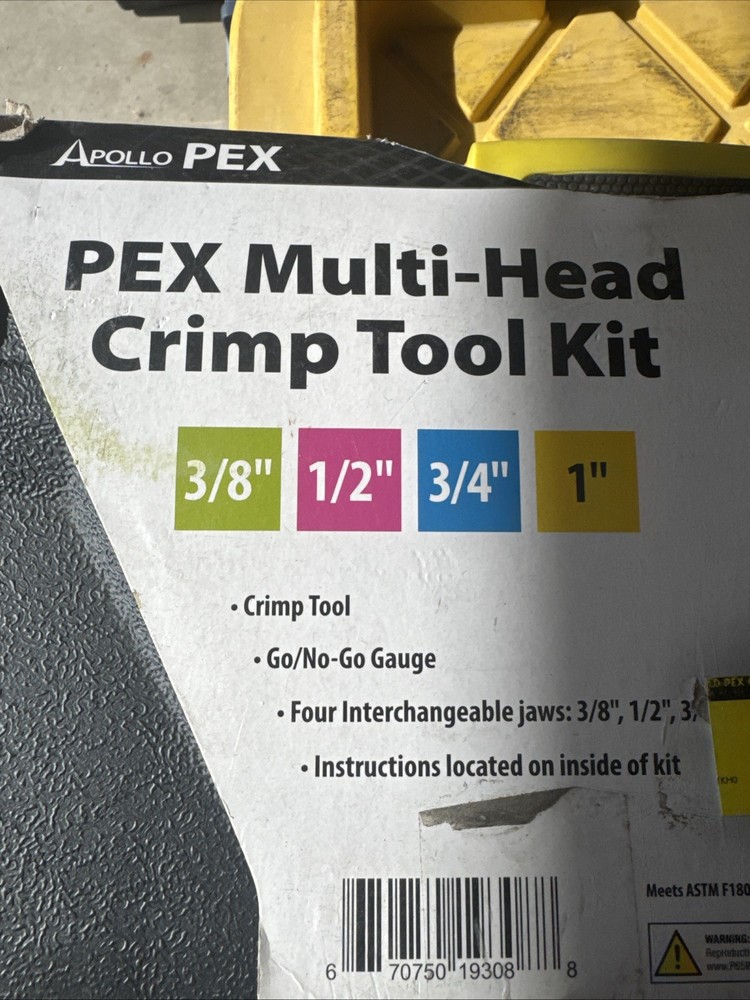 Apollo 69PTKH0015K Multi-Head PEX Crimp Tool Kit
