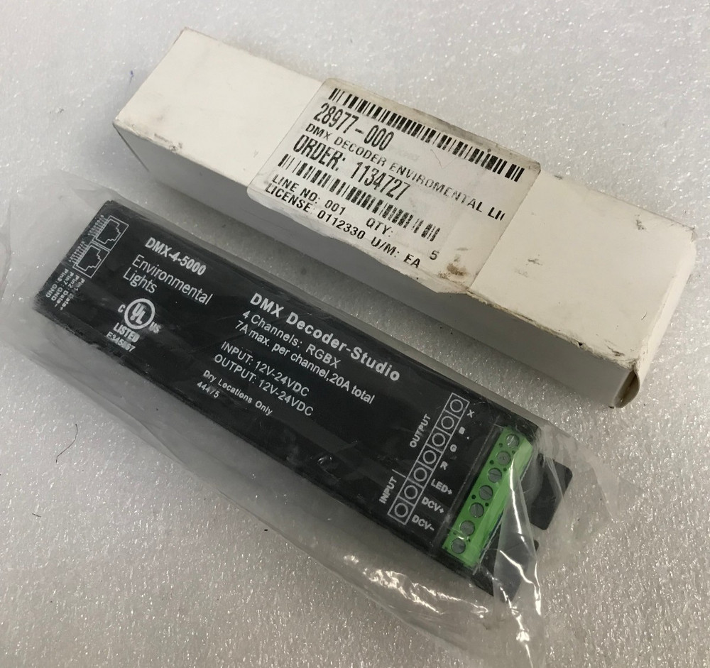 Lot Of 2 Environmental Lights DMX-4-5000 Decoder Studio