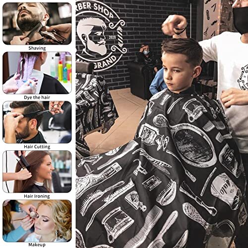 Capa de corte de pelo para peluqueros, bata de peluquería para peluquería