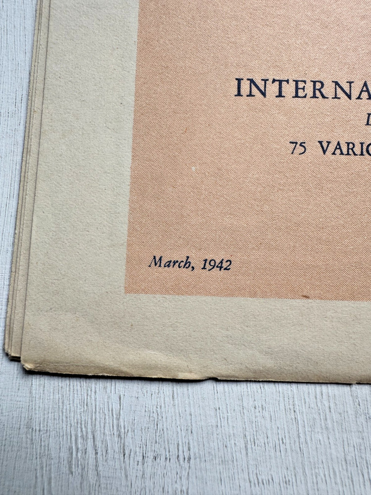 1942 Hammond's War Map The Pacific Ocean