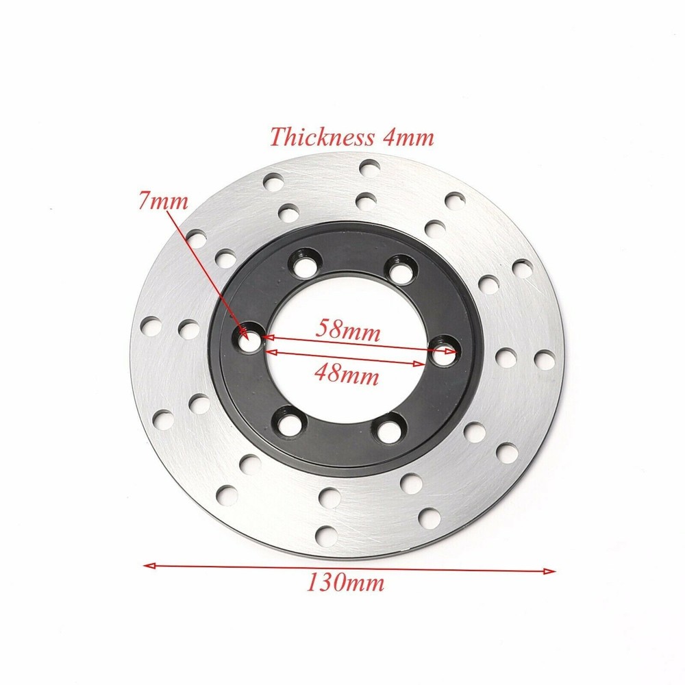 Front Hydraulic Disc Brake Caliper Rotor Kit 4 Stud Spindle Hub For Golf Buggy