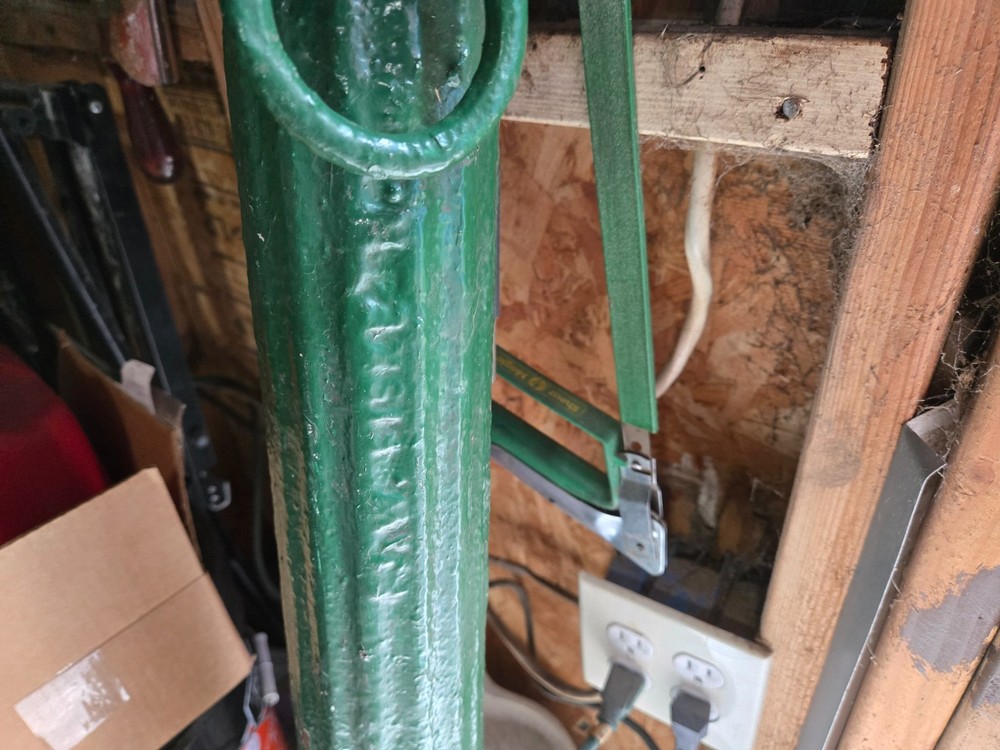antique JW Fiske Hitching Post
