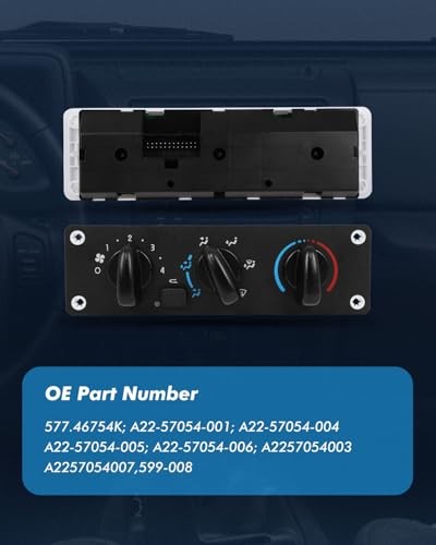 599-008 Climate Control module AC Heater Climate control Panel For