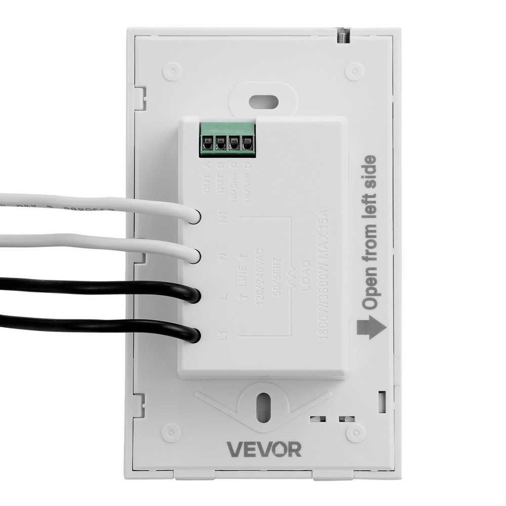VEVOR 7 Day Programmable Thermostat for Underfloor Heating Pump LCD Touchscreen