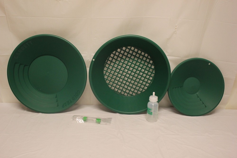 Garrett Gold Panning Kit Complete with Gravity Trap Pan E6