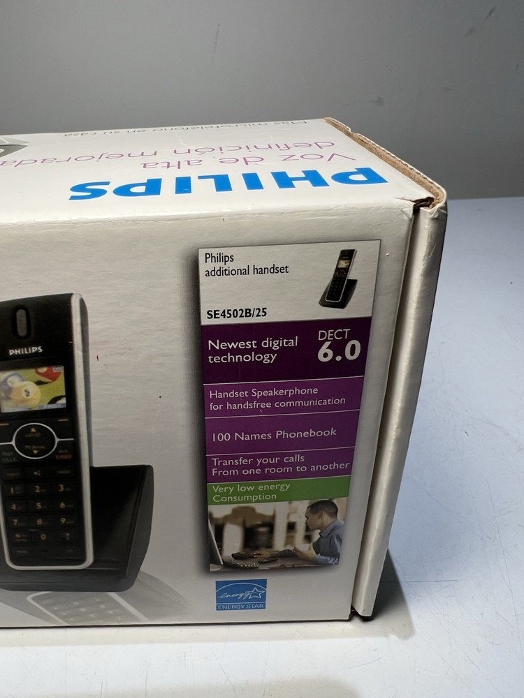 Philips Handset Phone DECT 6.0 SE4502B/25
