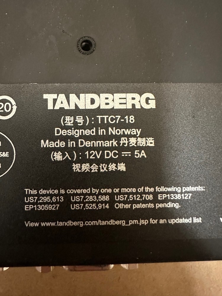 Tandberg TTC7-18 Video Conferencing System