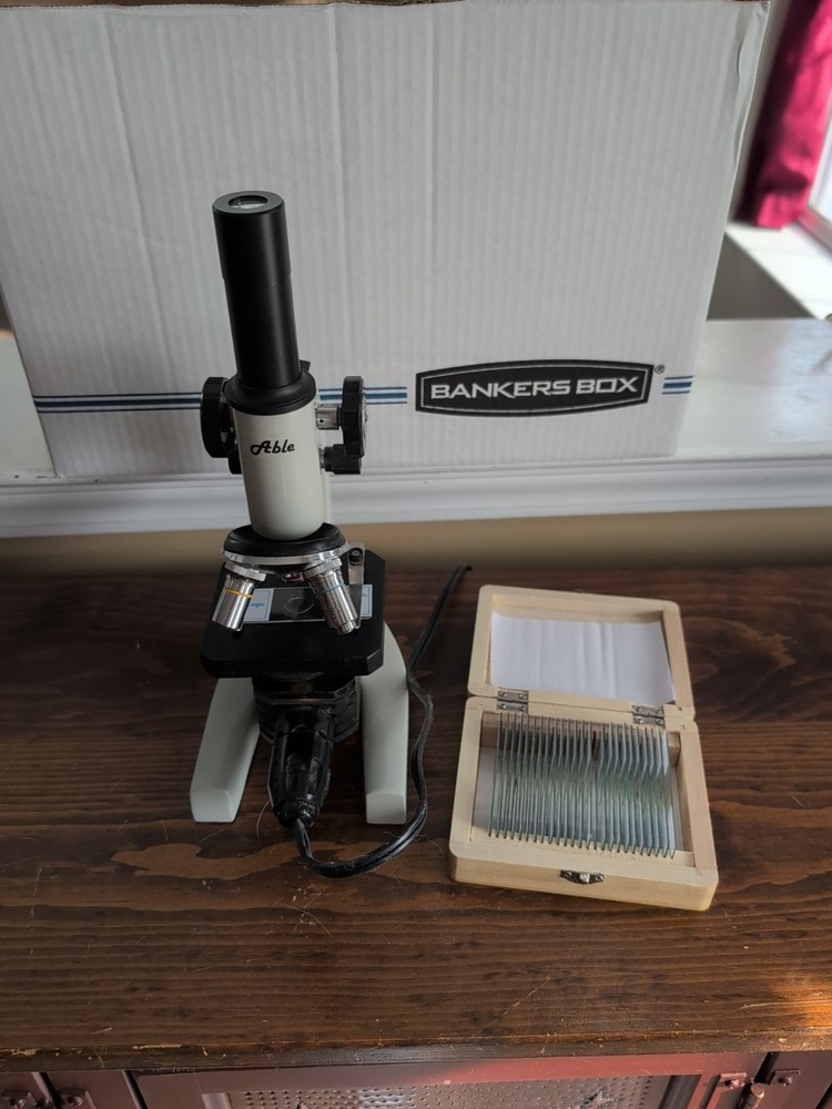 Able Microscope With Slides