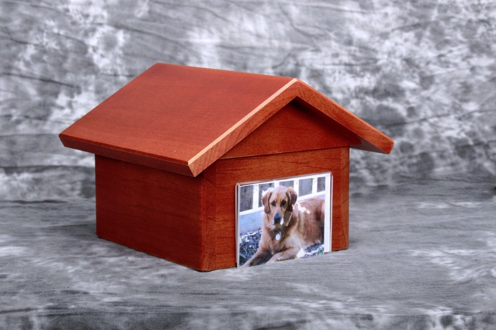 Shep Doghouse Urn - Large Cherry