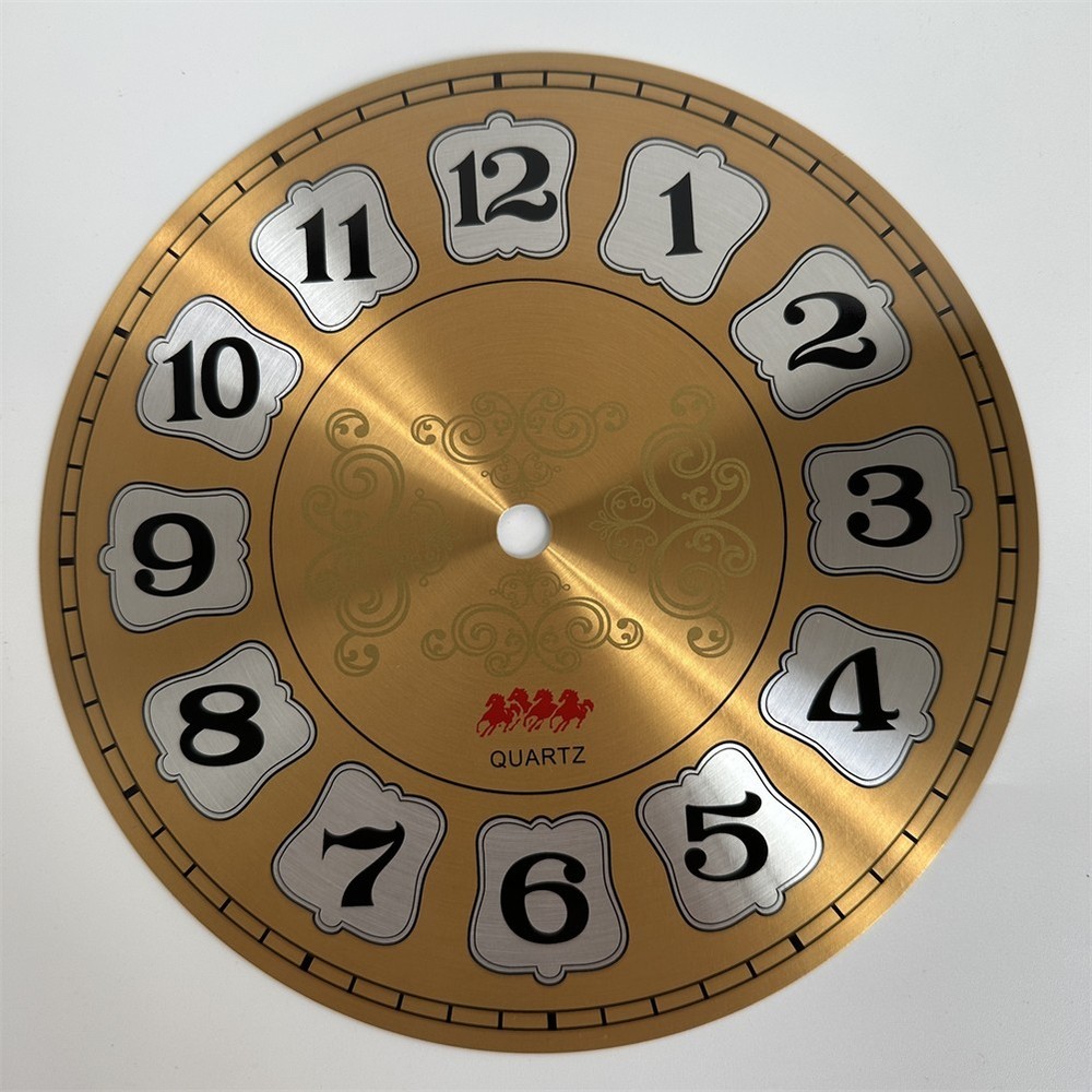 DIY Clock Face Aluminium Wall Clock Creative Application Elegant Design
