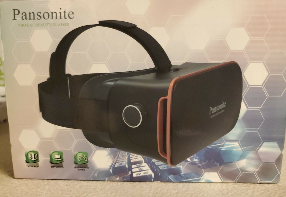 3D VR Headset Glasses Virtual Reality Fits 4.7"- 6.0" DisplayPhones + Controller