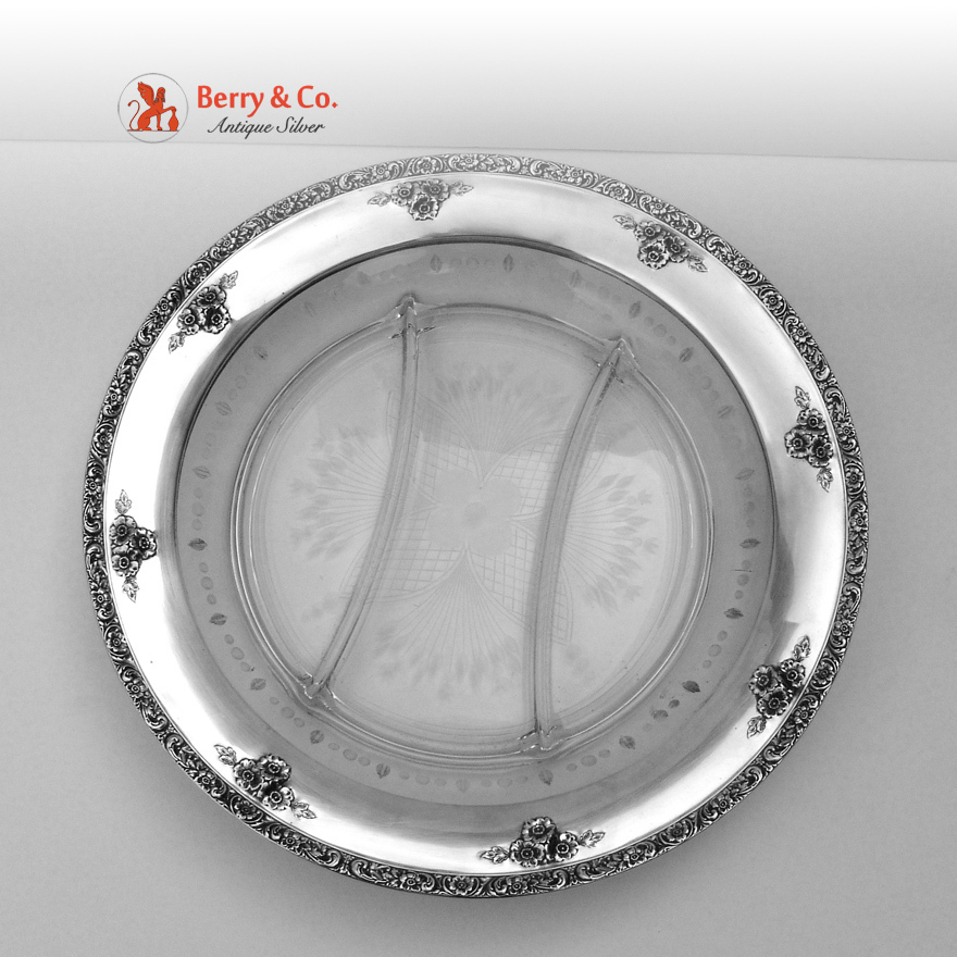 Meadow Rose Bowl Sterling Silver Watson 1920