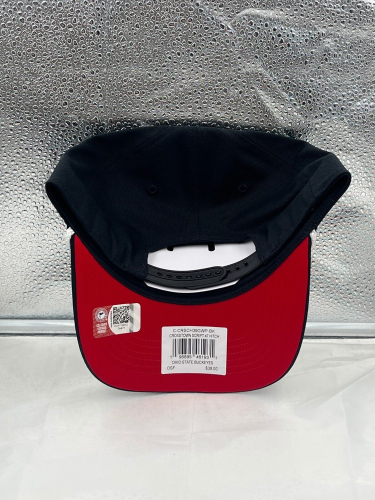 Ohio State Buckeyes NCAA '47 Brand Black Hitch Script Adjustable Snapback Hat