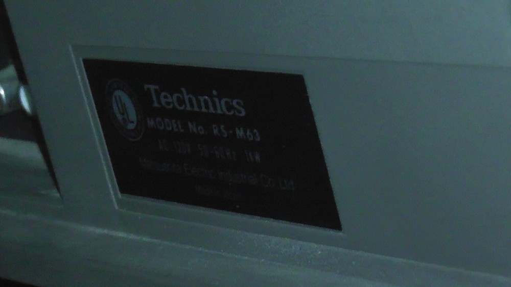 Technics RS-M63 3 Head Stereo Cassette Tape Deck