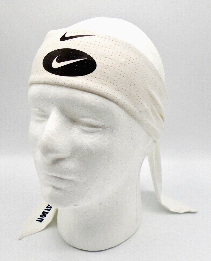 Nike Dri-Fit Head Tie Terry Mens White/Black