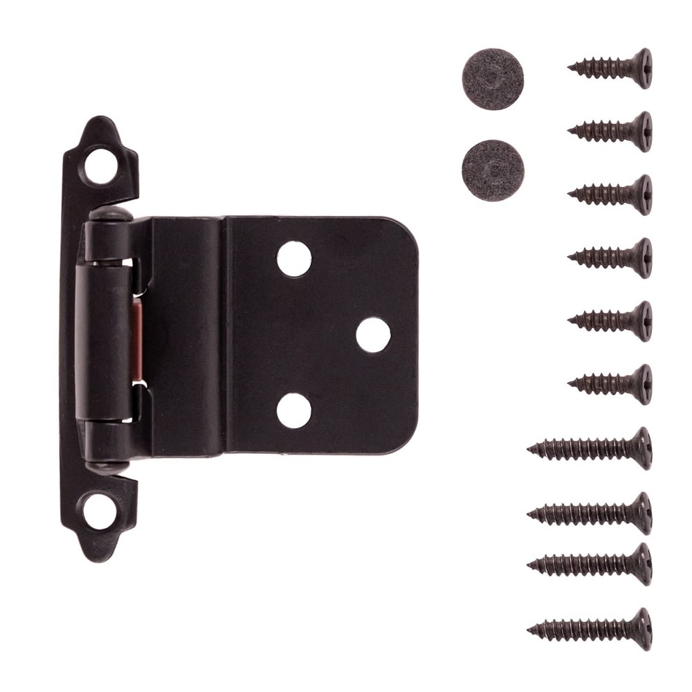 Hickory Hardware P143-BL Variable Overlay 3/8 Inch Inset - Surface Face Frame...