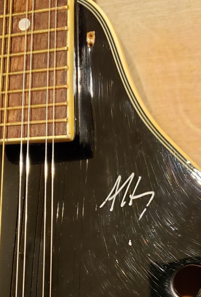 Galveston Autographed A-Style Mandolin Black