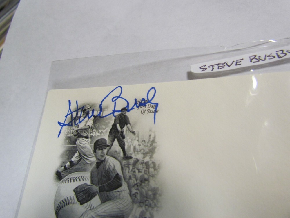 Steve Busby Signed Autographed First Day Cover Envelope