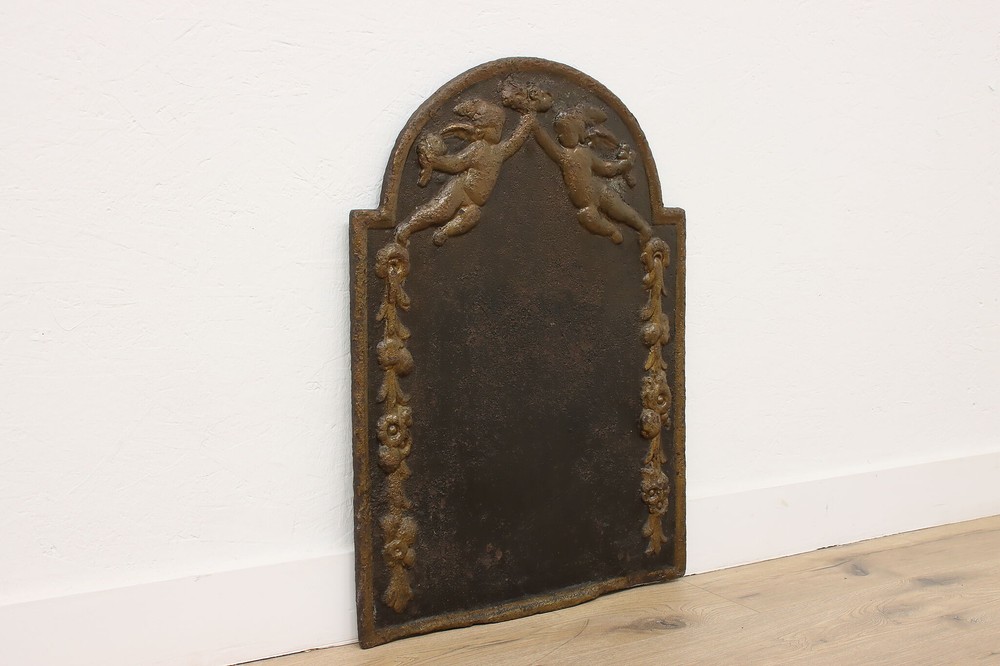 Cast Iron Fireback Antique Classical Fireplace Hearth Plaque #53978