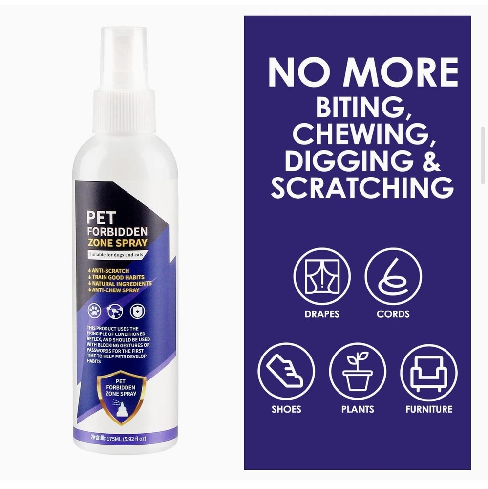 Pet Forbidden Zone Spray 5.92 Fl Oz Bitter Apple