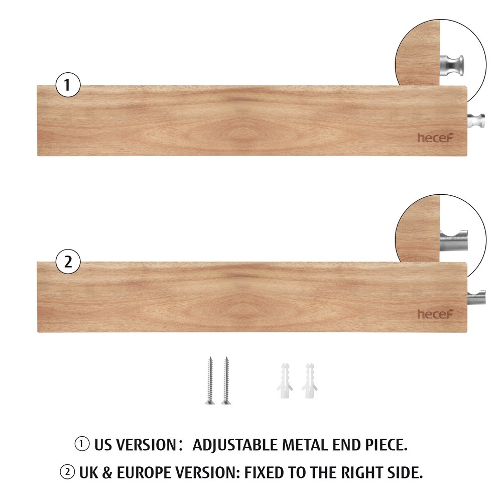 6pcs Heavy Duty Multipurpose Magnetic Knife Bar Kitchen Rack Strip for MetalTool