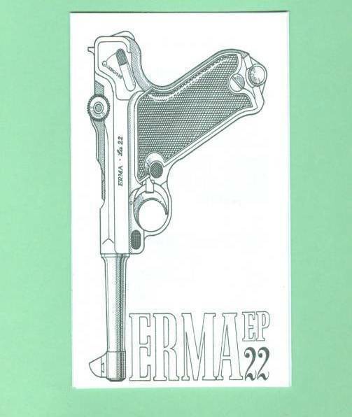 Erma EP 22 Owners Manual Reproduction