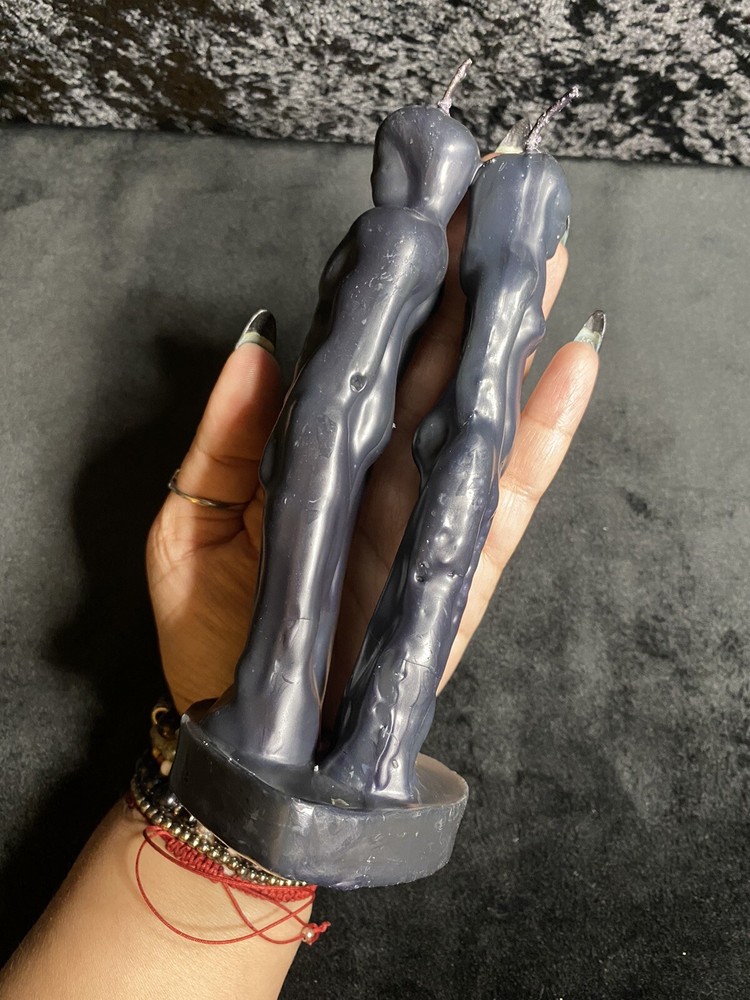 COUPLE SEPARATION/BREAKUP RITUAL CANDLE (Black)