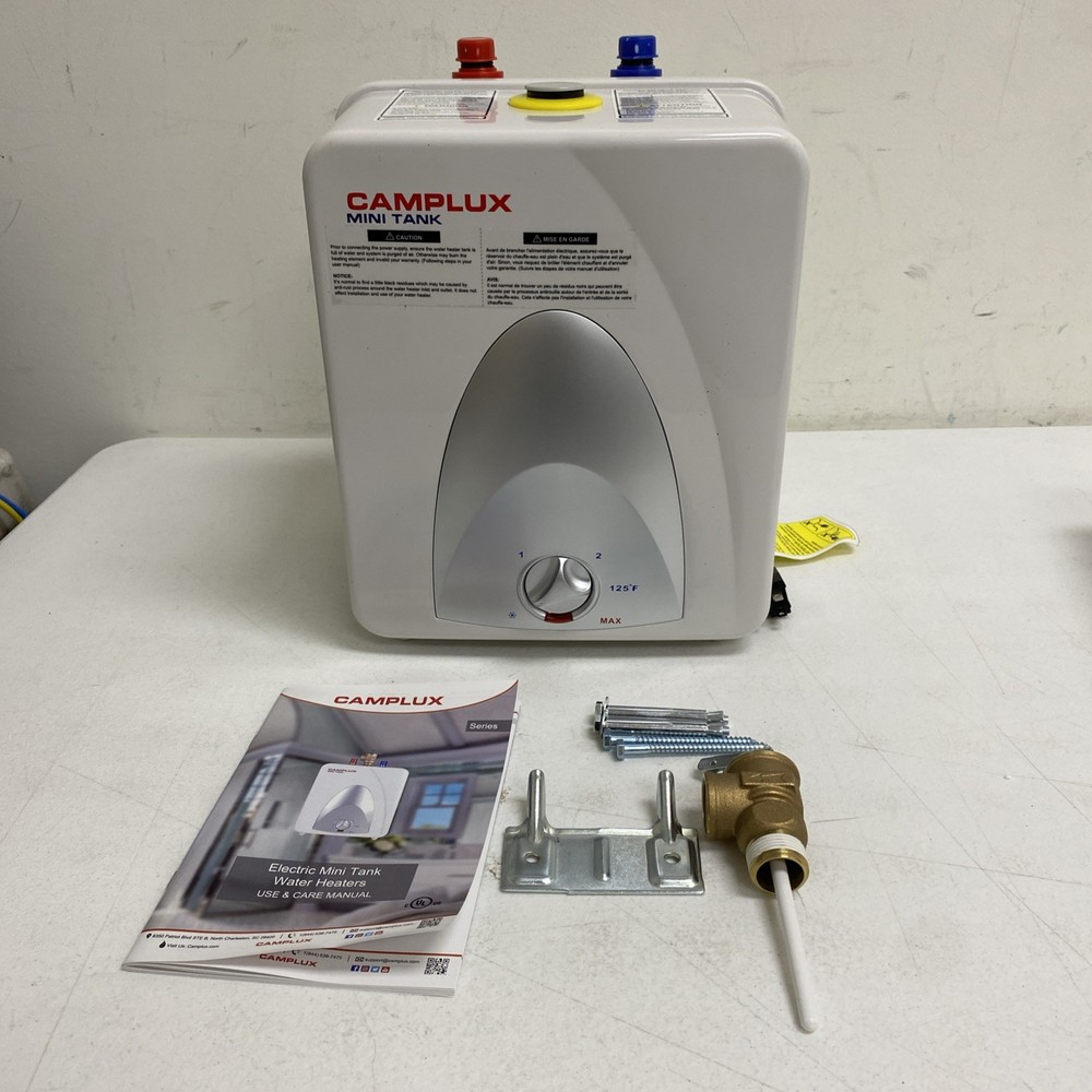 Camplux Electric Mini-Tank Water Heater Instant Hot Water Under Sink RV Workshop