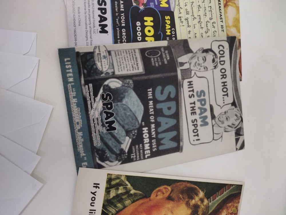 5 Spam Note Cards & Envelopes