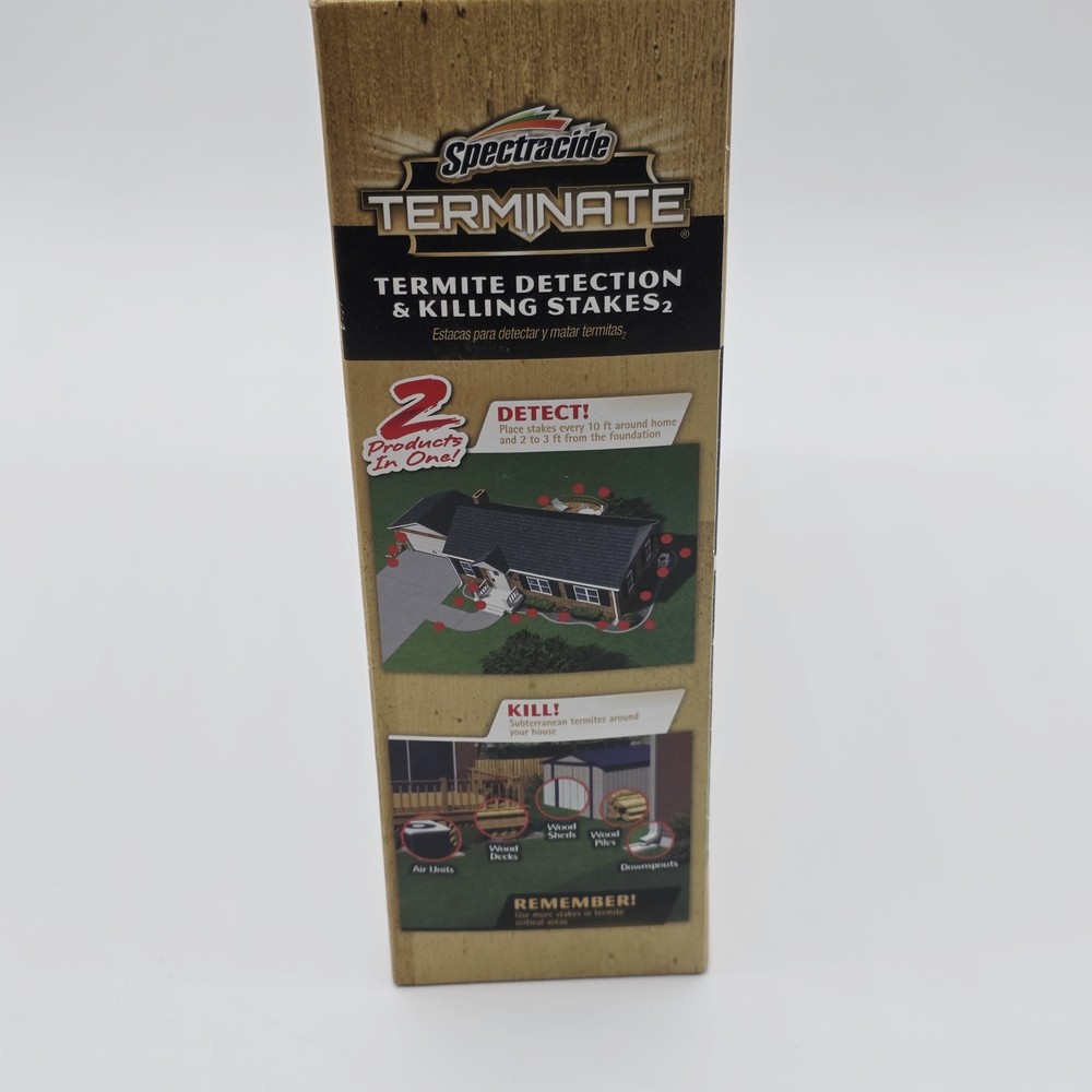 Terminate Termite Killing Stakes (5-Count) Trap Bait Insect Killer Bug Home Pest