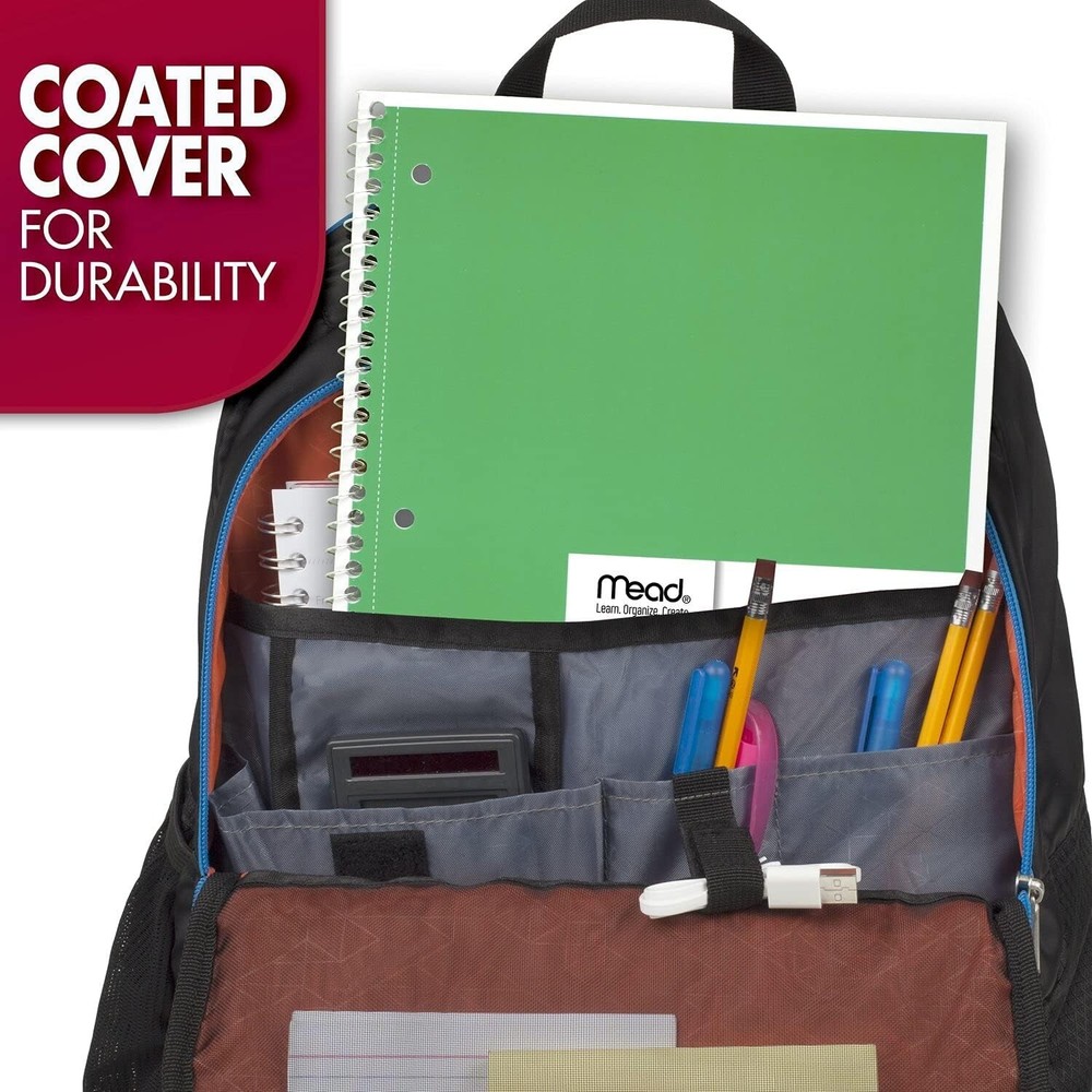 Versatile 4-Pack Spiral Notebooks - 1 Subject, 70 Sheets, Durable & Practical