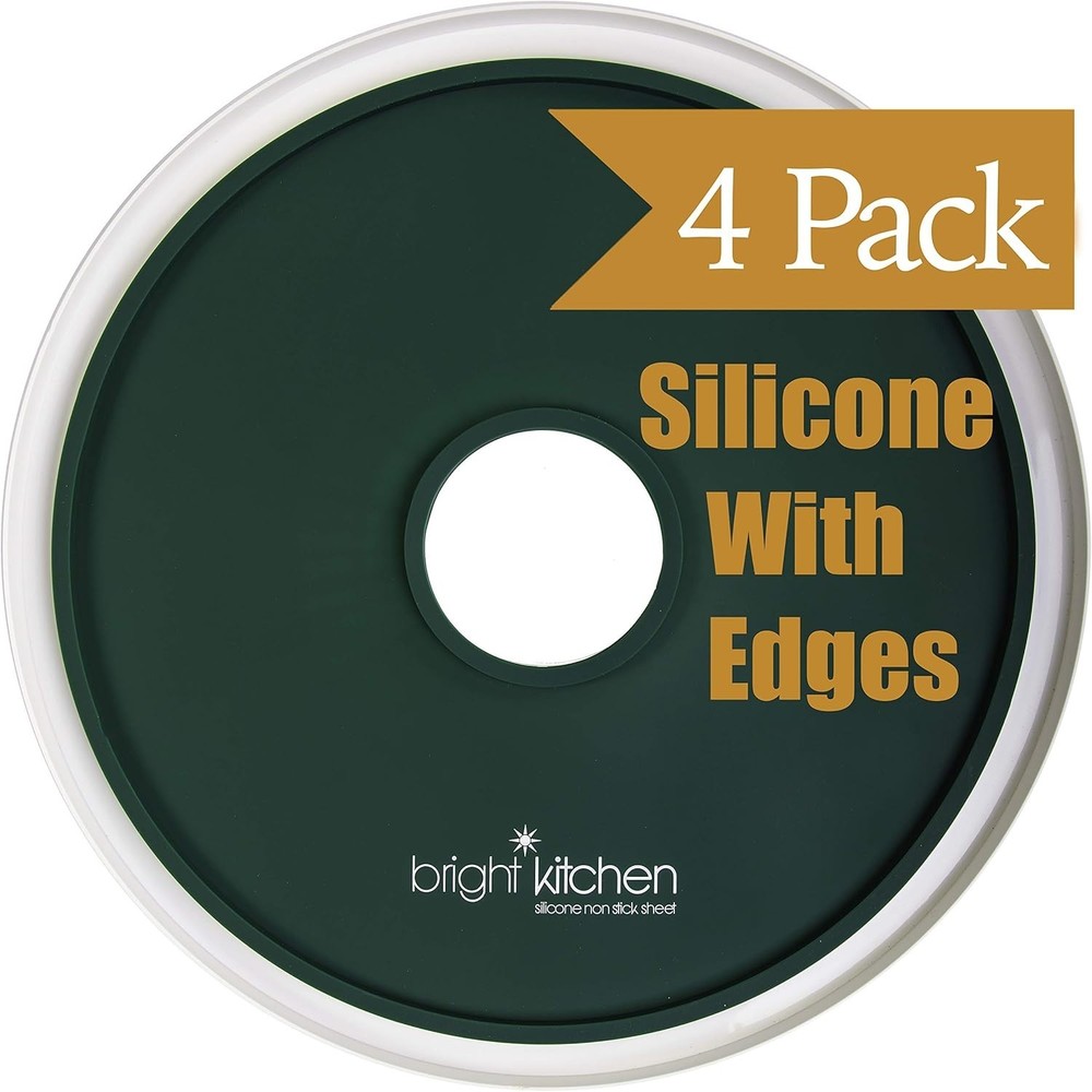 Fruit Leather Silicone Dehydrator Sheets - 4 Pack, Fit Nesco Round/Square Models