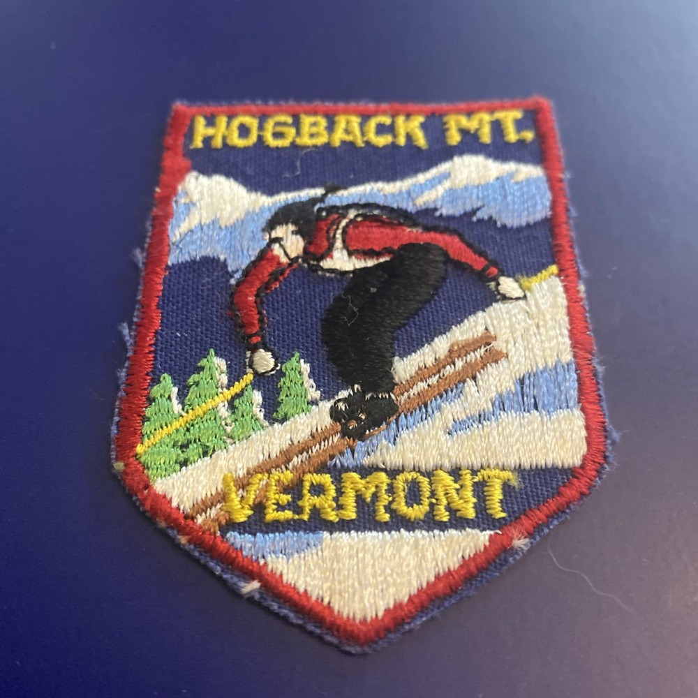 VTG HOGBACK MOUNTAIN Vermont Sew On Ski Patch