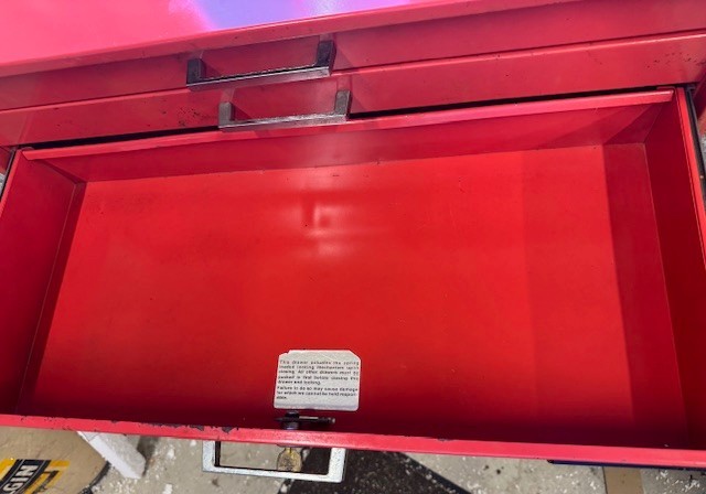 Vintage ATD Tools 3 Drawer Intermediate Middle Tool Box Toolbox With Keys