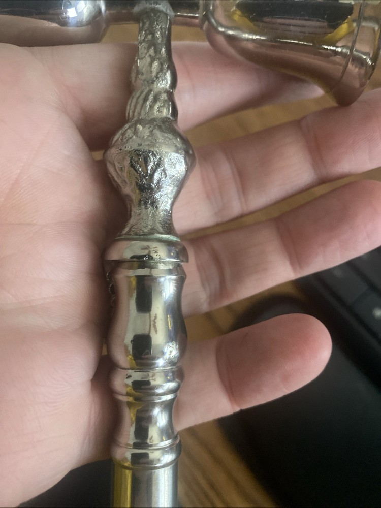 Vintage Silver Plated Double- Ended Candle Snuffer